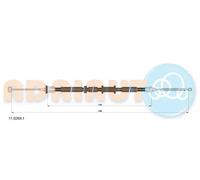 Cavo freno a mano posteriore Sx 11.0269.1 ADRIAUTO per FIAT PANDA