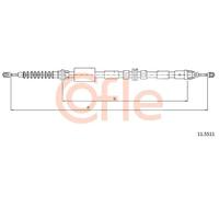 Cavo freno a mano posteriore Sx 11.5511 COFLE per FORD MONDEO III Tre volumi