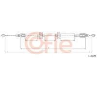 Cavo freno a mano posteriore Sx 11.6679 COFLE per RENAULT KANGOO KANGOO Express