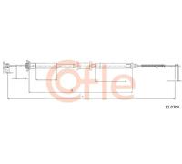 Cavo freno a mano posteriore Sx 12.0704 COFLE per FIAT LANCIA