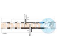 Cavo freno a mano posteriore Sx 13.0229.1 ADRIAUTO per FORD FOCUS I