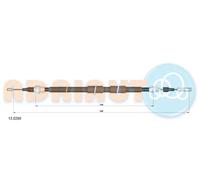 Cavo freno a mano posteriore Sx 13.0280 ADRIAUTO per FORD SEAT