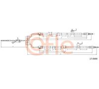 Cavo freno a mano posteriore Sx 17.0690 COFLE per MAZDA 3 3 Tre volumi