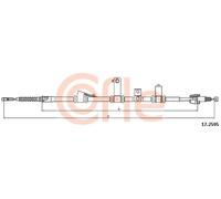 Cavo freno a mano posteriore Sx 17.2595 COFLE per HYUNDAI SANTA FÉ II