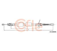 Cavo freno a mano posteriore Sx 20.160B080 COFLE per CHRYSLER VOYAGER IV
