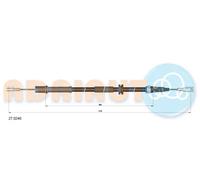 Cavo freno a mano posteriore Sx 27.0246 ADRIAUTO per MERCEDES-BENZ VITO Autobus