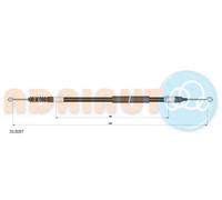 Cavo freno a mano posteriore Sx 33.0287 ADRIAUTO per OPEL CORSA C TIGRA TwinTop