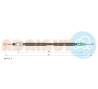 Cavo freno a mano posteriore Sx 41.0237.1 ADRIAUTO per RENAULT OPEL NISSAN