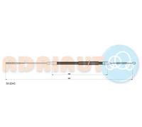 Cavo freno a mano posteriore Sx 55.0243 ADRIAUTO per SEAT TOLEDO I