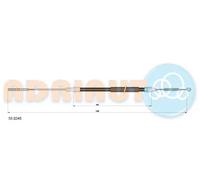 Cavo freno a mano posteriore Sx 55.0248 ADRIAUTO