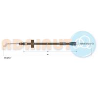Cavo freno a mano posteriore Sx 55.0253 ADRIAUTO
