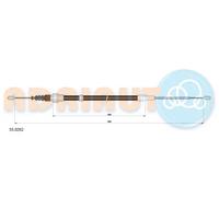 Cavo freno a mano posteriore Sx 55.0262 ADRIAUTO per AUDI SKODA SEAT