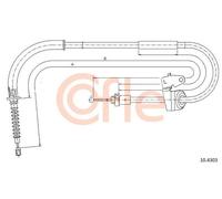 Cavo freno a mano Sx 10.4303 COFLE per MINI MINI MINI Roadster MINI Cabriolet