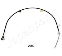 Cavo freno a mano Sx Freno a tamburo BC-206 JAPANPARTS per TOYOTA YARIS