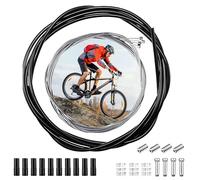 Cavo Freno Bici, Set di Filo Freno Bicicletta Guaina Freno Bici Con Involucro Esterno Di 2,5 M Cavo Del Universale Cavo Del Cambio Posteriore per Bici da Strada