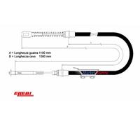 CAVO FRENO ELLEBI CON GUAINA L.1100 - 298550032 / 123220