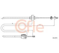 Cavo frizione 10.2372 COFLE per RENAULT TWINGO I TWINGO I Furgone/hatchback