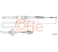 Cavo frizione 10.3149 COFLE per VW TRANSPORTER T4 Autobus TRANSPORTER T4 Furgone