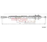 Cavo frizione 10.3291 METZGER per VW LT 28-35 I Autobus LT 28-35 I Furgone