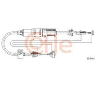 Cavo frizione 10.3441 COFLE per VW SEAT