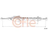 Cavo frizione 10.384 COFLE per VOLVO 240 240 Kombi 760 740 Kombi 740 760 Kombi