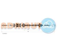 Cavo frizione 11.0118.1 ADRIAUTO per PEUGEOT FIAT CITROËN