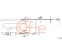 Cavo frizione 11.2148 COFLE per CITROËN XSARA Coupé XSARA XSARA Break