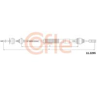 Cavo frizione 11.2295 COFLE per CITROËN PEUGEOT