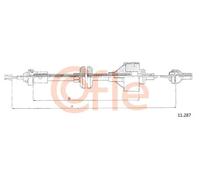 Cavo frizione 11.287 COFLE per RENAULT 11 RAPID Cassone/Limousine spaziosa 9