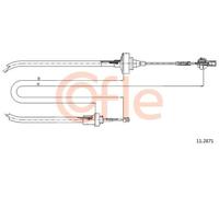 Cavo frizione 11.2871 COFLE per RENAULT 19 I 19 II 19 II Chamade 19 I Chamade