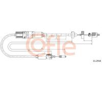 Cavo frizione 11.2916 COFLE per RENAULT ESPACE III