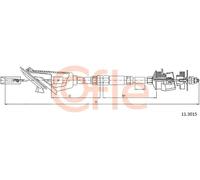 Cavo frizione 11.3015 COFLE per PEUGEOT 106 II 106 Van II Furgone/hatchback