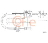 Cavo frizione 11.3034 COFLE per PEUGEOT 205 II 205 I Cabriolet 205 I 309 II