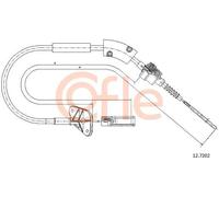 Cavo frizione 12.7202 COFLE per FIAT FORD
