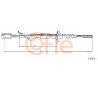 Cavo frizione 1402.3 COFLE per FIAT SEICENTO / 600 Furgone/hatchback CINQUECENTO