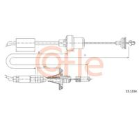 Cavo frizione 15.1314 COFLE per ROVER MG