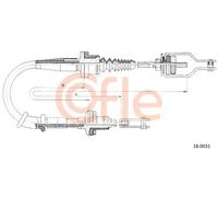 Cavo frizione 18.0031 COFLE per NISSAN SUNNY III SUNNY III Liftback 100NX