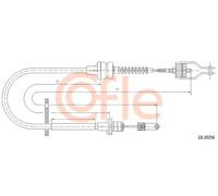 Cavo frizione 18.0056 COFLE per NISSAN PRIMERA PRIMERA Hatchback