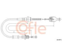 Cavo frizione 18.0071 COFLE per NISSAN MICRA II