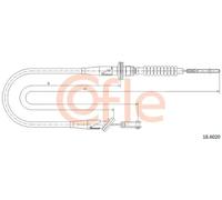 Cavo frizione 18.6020 COFLE per SUZUKI OPEL