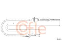 Cavo frizione 18.6022 COFLE per NISSAN SUZUKI