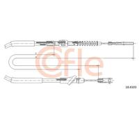 Cavo frizione 18.6103 COFLE per SUZUKI VITARA VITARA Cabrio