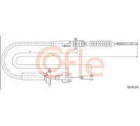 Cavo frizione 18.6110 COFLE per SUZUKI SUBARU