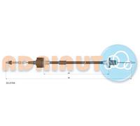 Cavo frizione 33.0154 ADRIAUTO per OPEL CORSA B CORSA B Familiare TIGRA