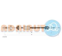 Cavo frizione 41.0175 ADRIAUTO per RENAULT NISSAN