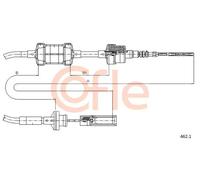 Cavo frizione 462.1 COFLE per FIAT BRAVO I BRAVA MAREA MAREA Weekend