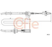 Cavo frizione 462.3 COFLE per FIAT BRAVA BRAVO I MAREA MAREA Weekend