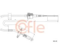 Cavo frizione 632.10 COFLE per FIAT PALIO Weekend STRADA Pick-up PALIO