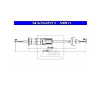 Cavo frizione ATE per VW Golf III IV Variant Cabriolet Vento