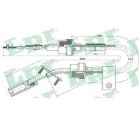 Cavo frizione C0065C LPR per FIAT MULTIPLA